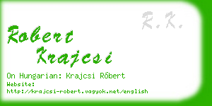 robert krajcsi business card