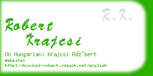 robert krajcsi business card